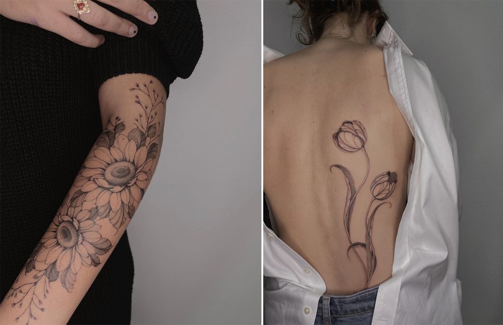 tatuaggi fiori 
