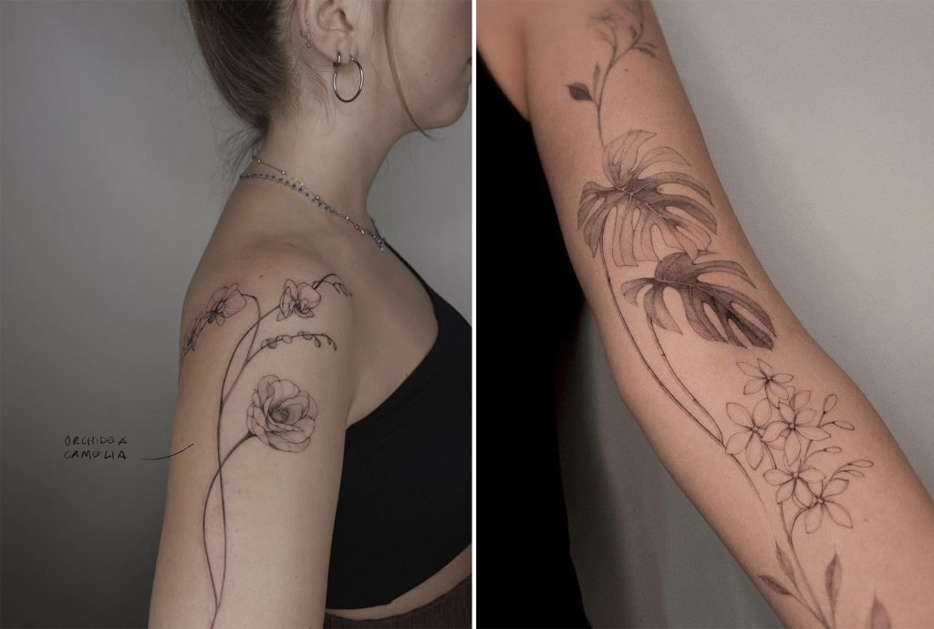 tatuaggi fiori