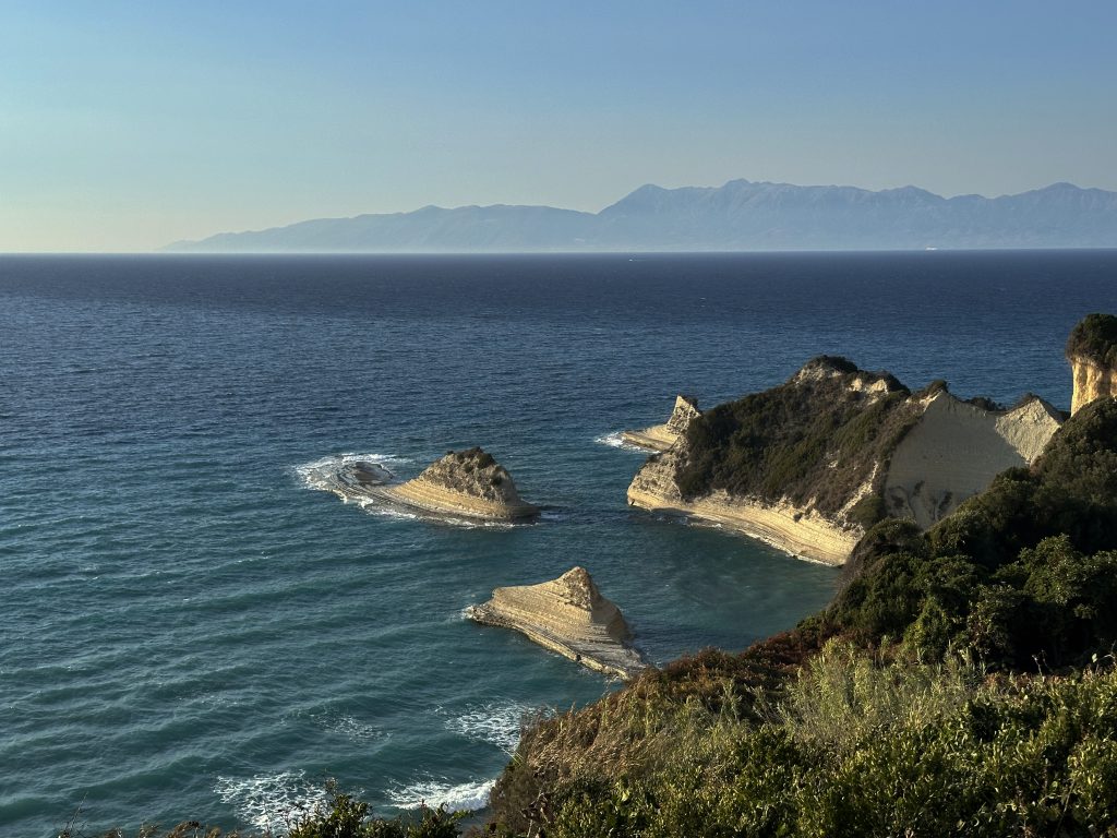 corfu on the road